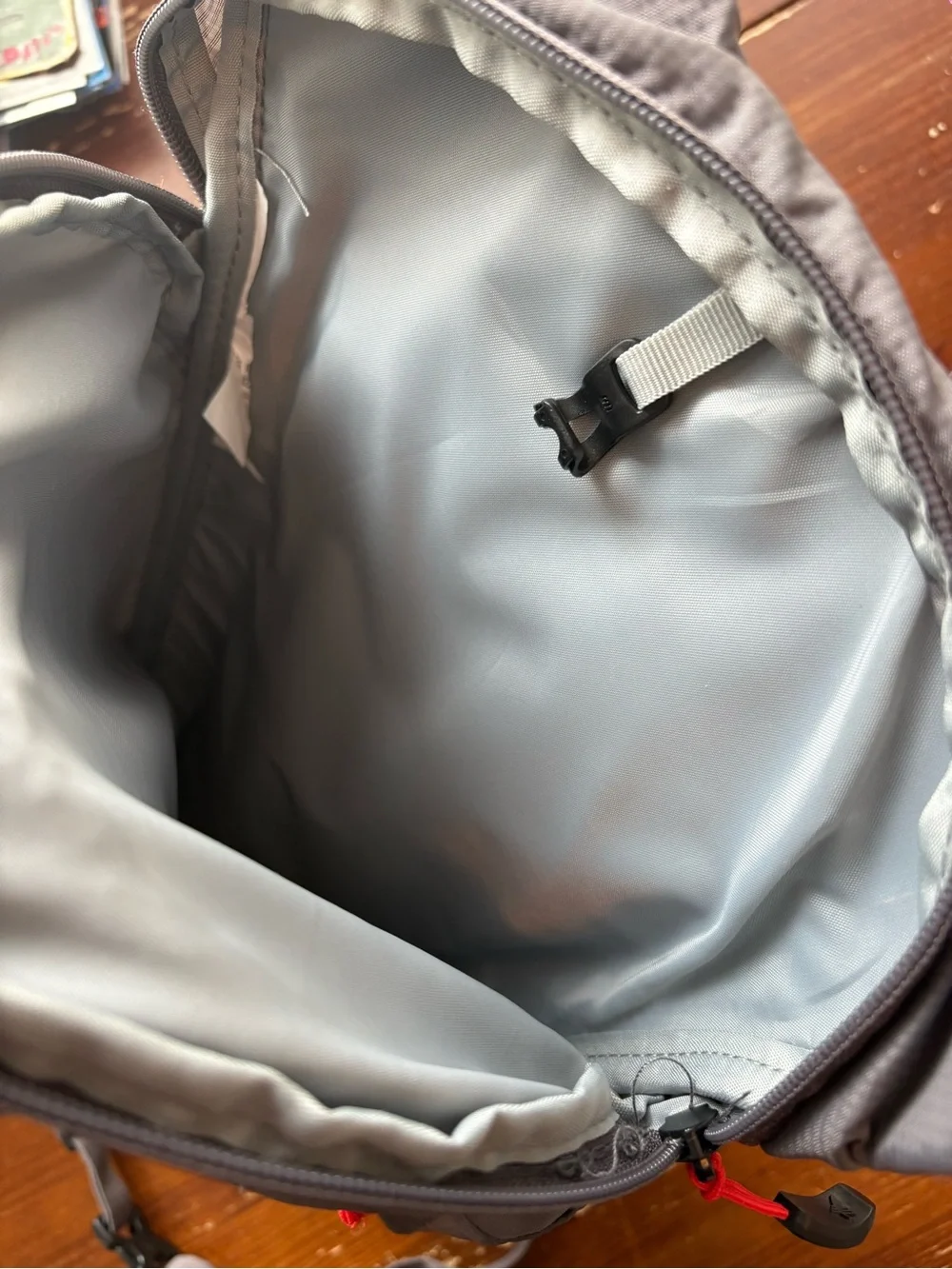 High Sierra Gray and Red Daypack Backpack